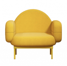 Кресло в стиле лофт с мягкими подушками